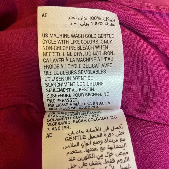 BAR III PINK/PURPLE OMBRÉ SLEEVELESS FLOWY MAXI DRESS, RIPPLED DETAILING SIZE XS - Picture 13 of 13